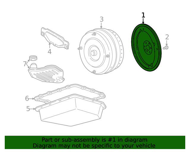 Genuine Ford Automatic Transmission Flex-Plate 4W7Z6375AA