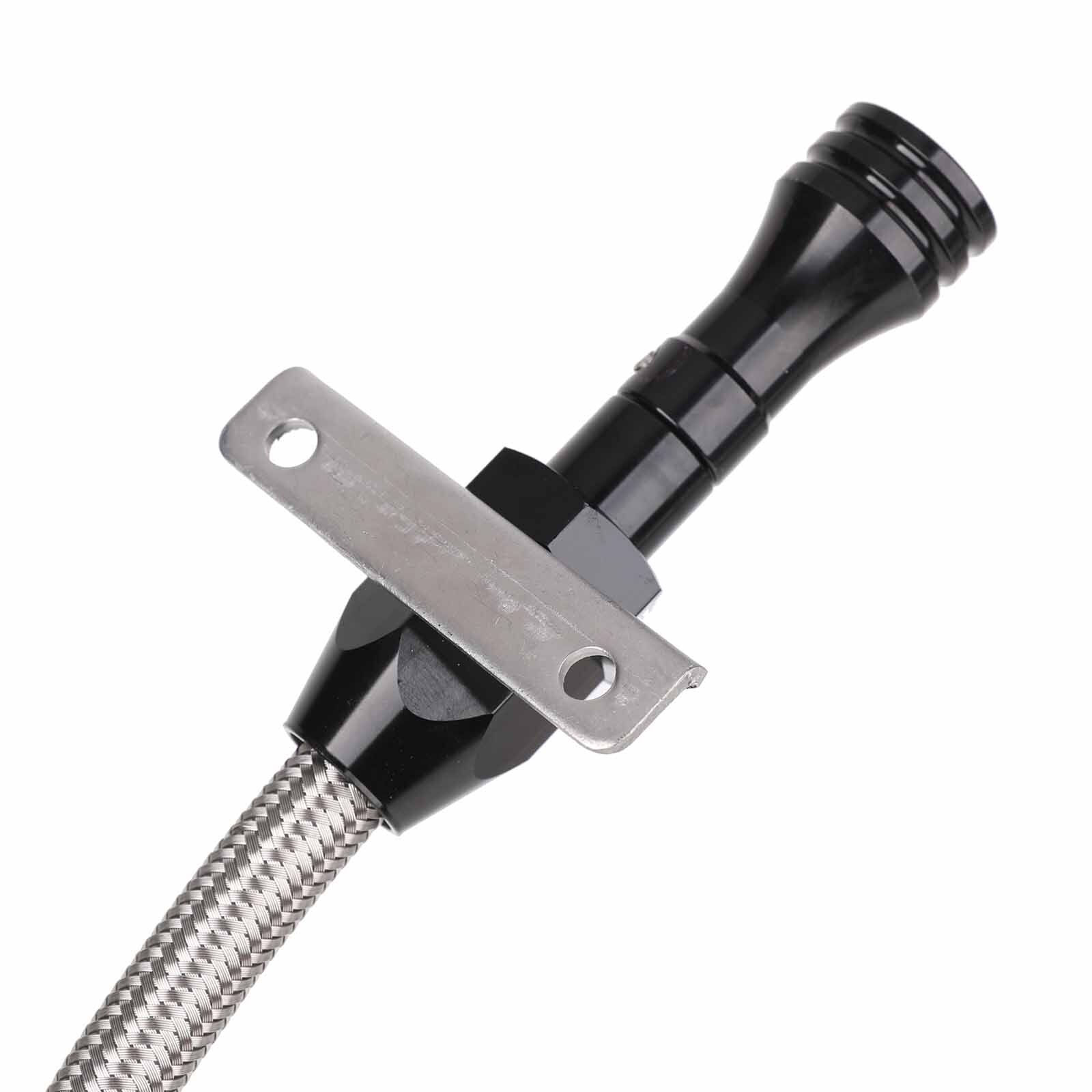 Firewall Mount Flexible Braided Transmission Dipstick Stainless Steel Tube 4l80e