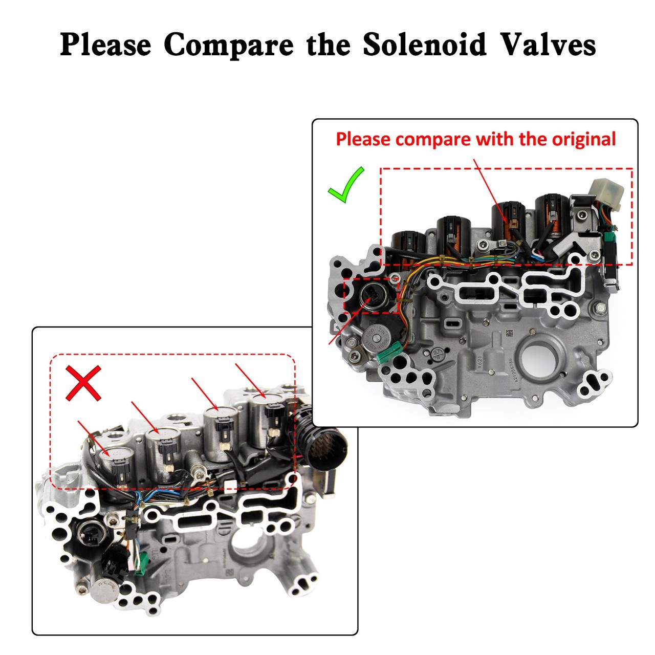 RE0F11A JF015E OEM CVT Valve Body W / Solenoids Updated 2014UP VERSA