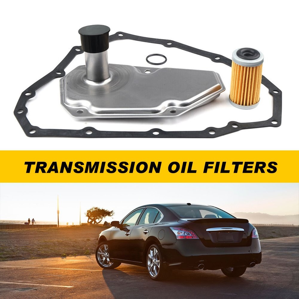 3PCS Transmission Oil Filters W/Pan Gasket For Nissan Altima Maxima 33010-JF015