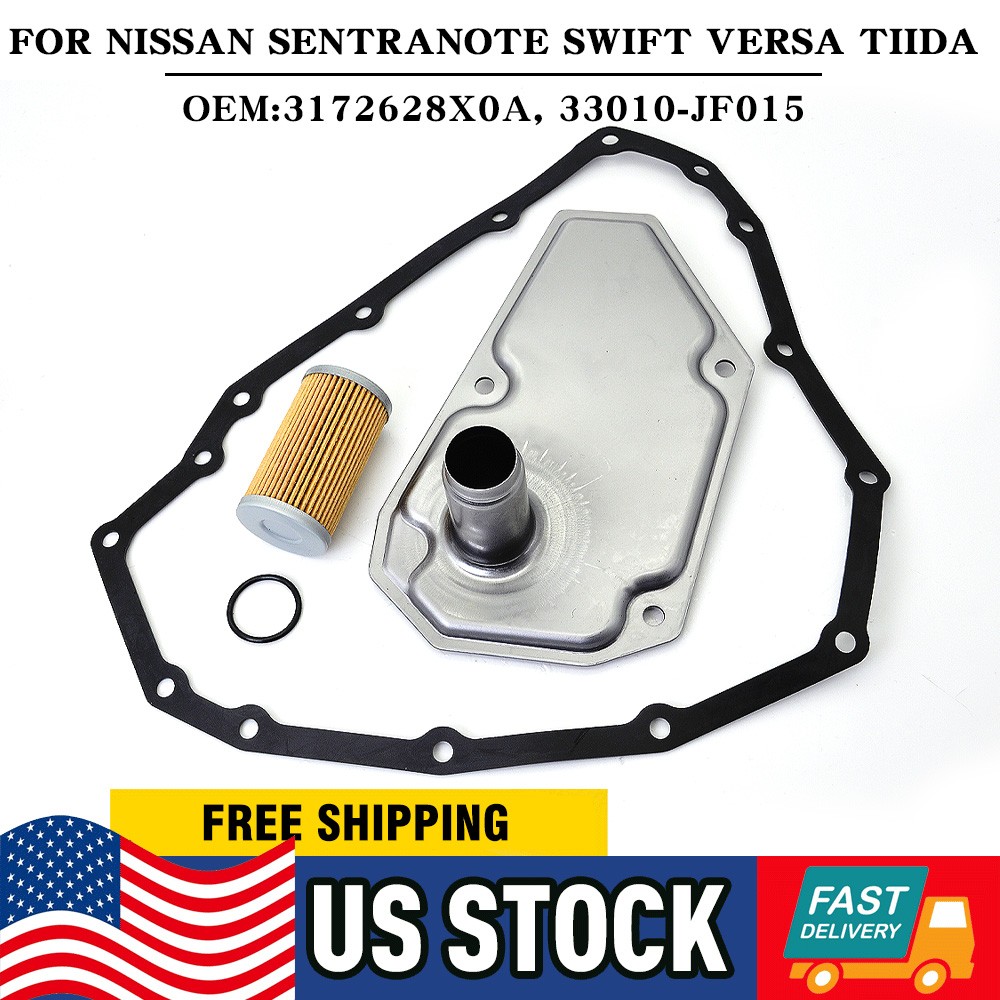 Transmission Oil Filter Pan Gasket Kit For 12-19 Nissan Sentra Versa 33010-JF015