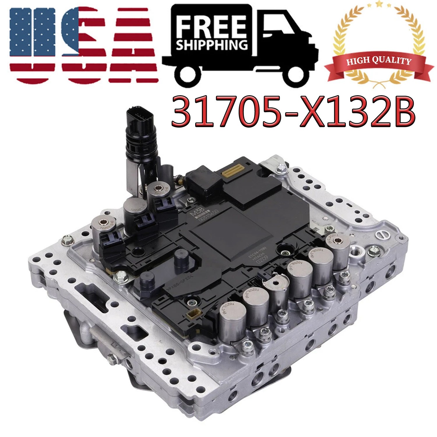 31705-X132B Valve Body TCM RE7R01A Programmed For Infinity Q50 Q60 3.7L 2014-19