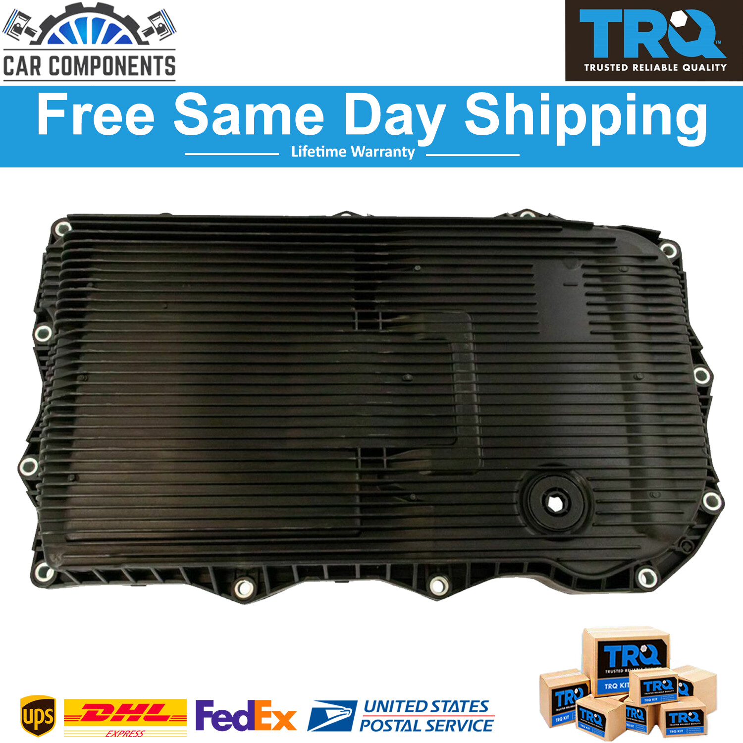 TRQ New Automatic Transmission Pan & Filter Kit For 2010-2018 BMW Chrysler Dodge