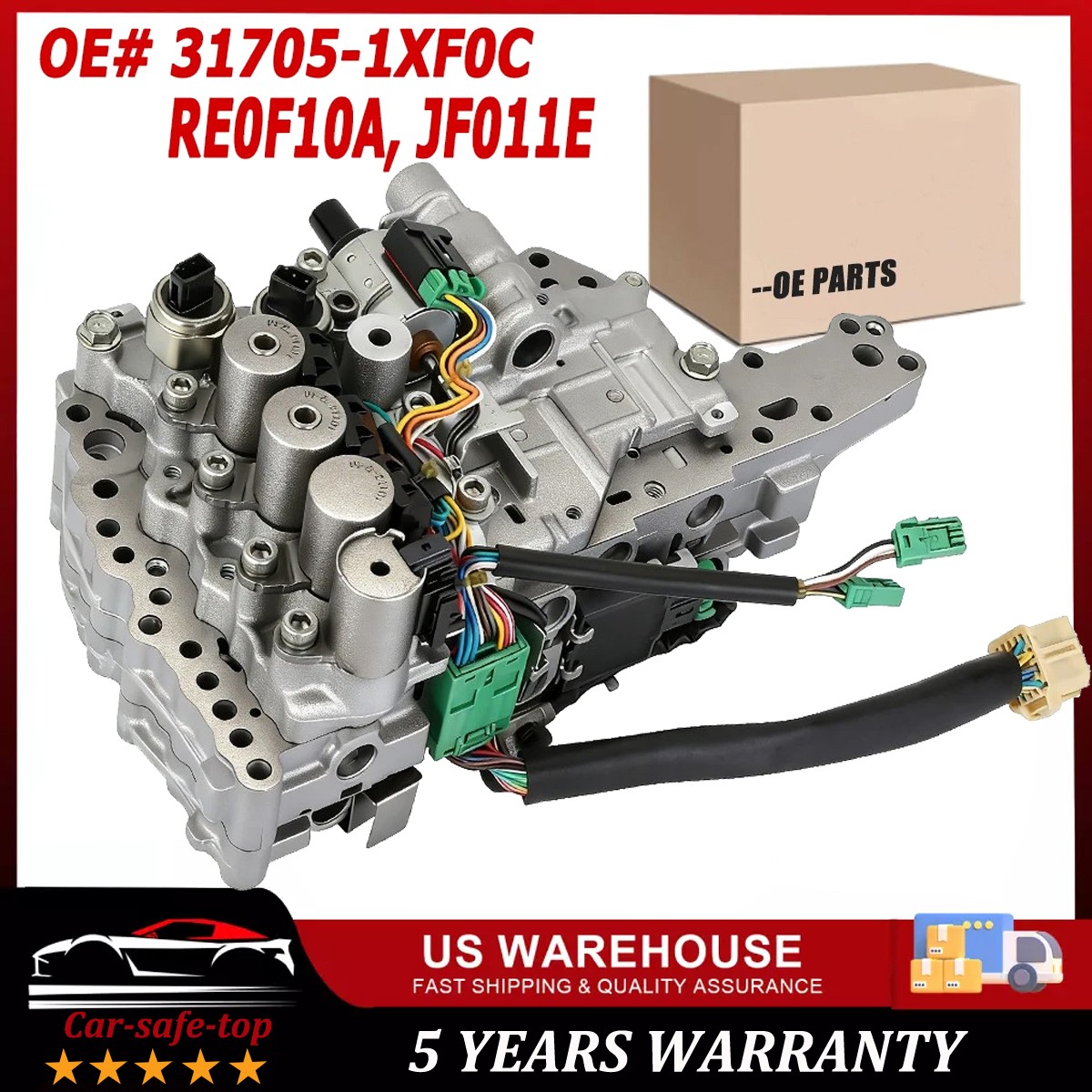 JF011E CVT Transmission Valve Body For 2007-17 Mitsubishi Outlander 2.0L / 2.4L.