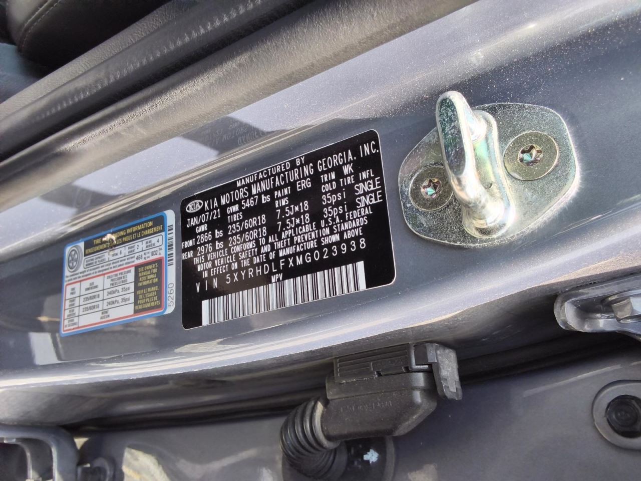 Automatic Transmission 2.5L AWD Fits 21-23 SORENTO 876937