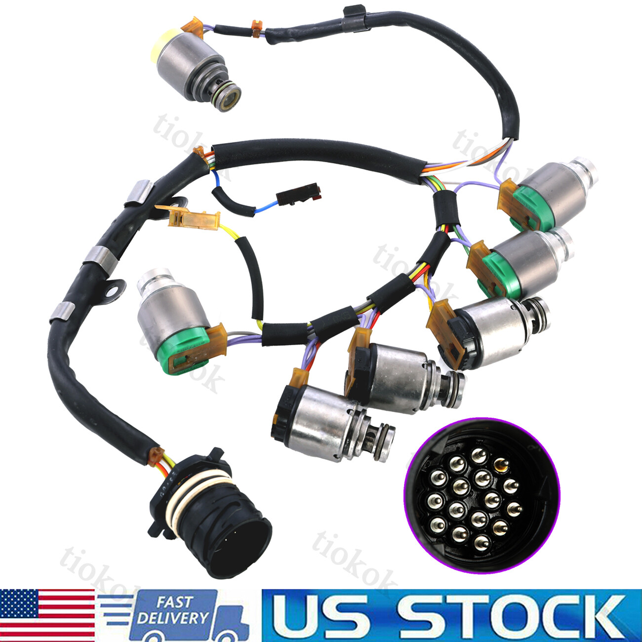 5HP19 Transmission Solenoid Kit With Internal Harness For BMW 325i Audi A6 A8 S4