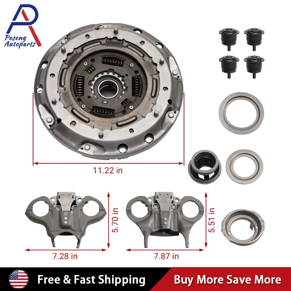 Transmission Dual Clutch Fork Kit 6DCT250 DPS6 For 2012-2019 Ford Focus Fiesta