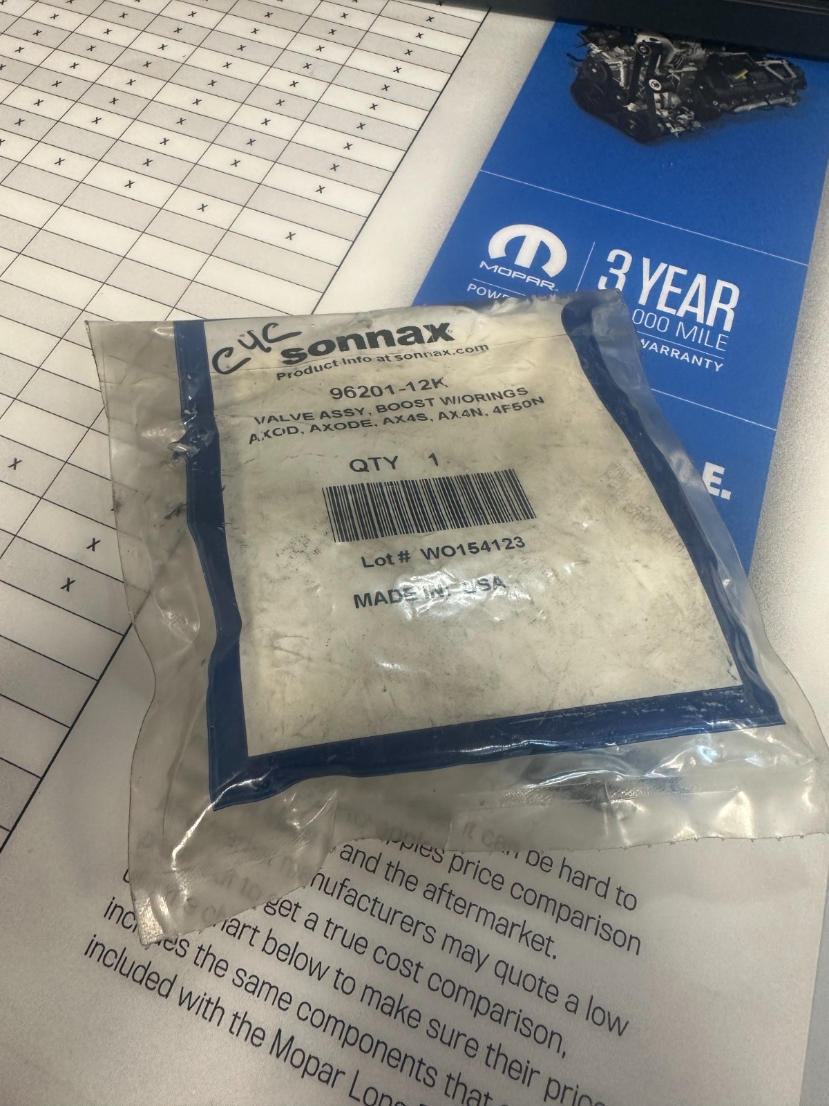 SONNAX 96201-12K AXOD AXODE AX4S AX4N 4F50N