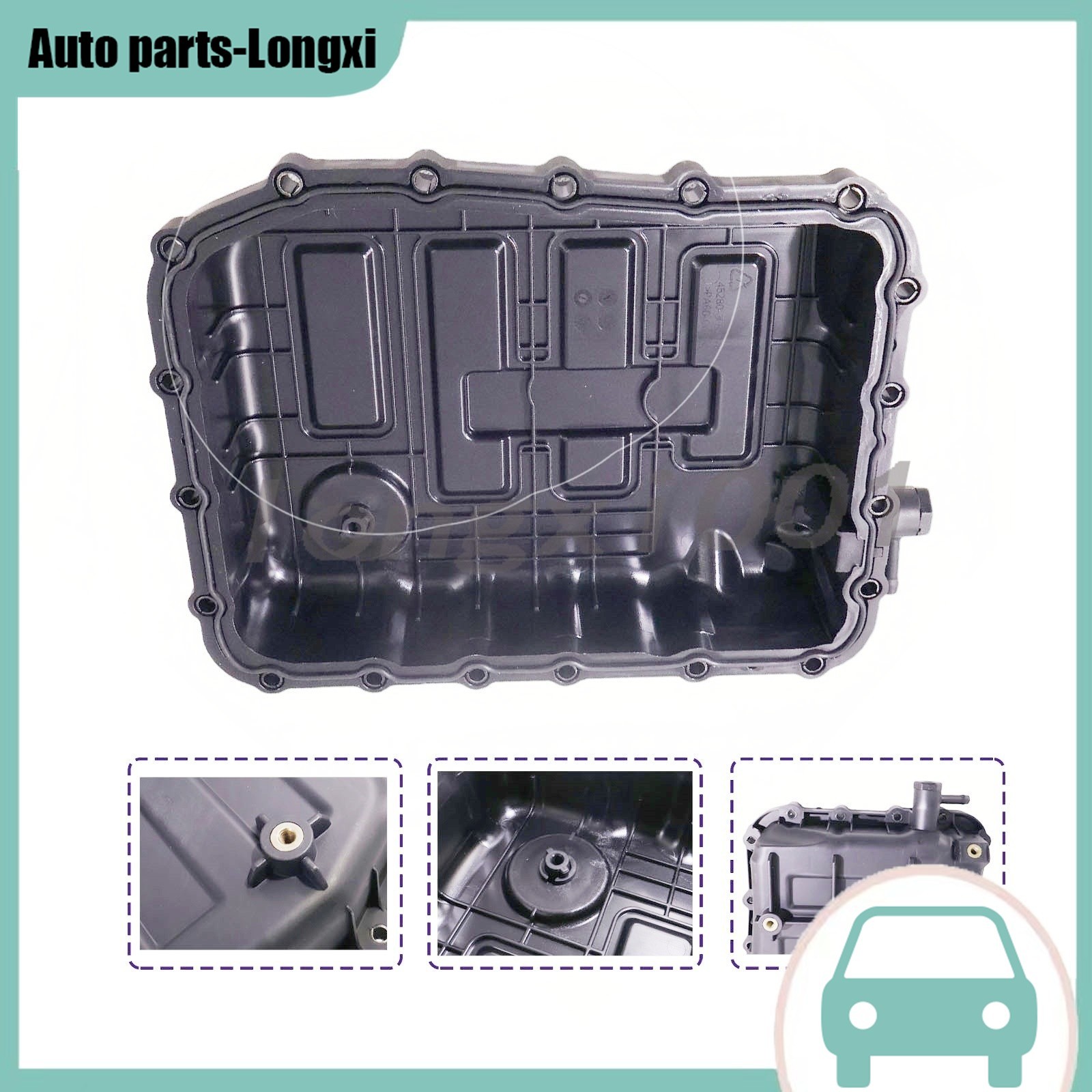 Transmission Oil Pan Fits for 2017-2020 Santa Fe Tucson Sorento Sportage 2.4L US