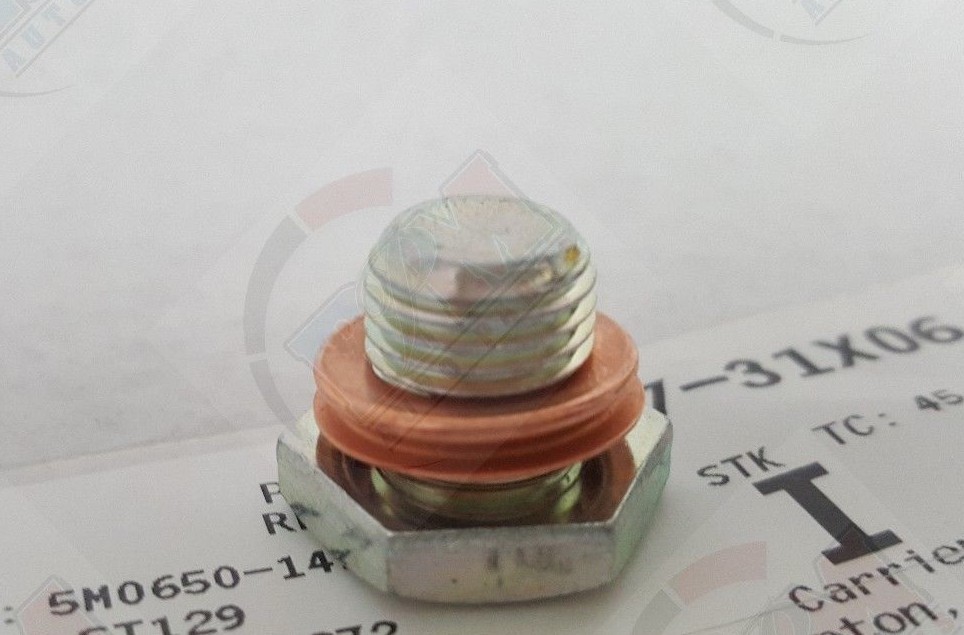 GENUINE Transmission Pan Drain Plug 3137731X06 + Washer for Nissan & Infiniti