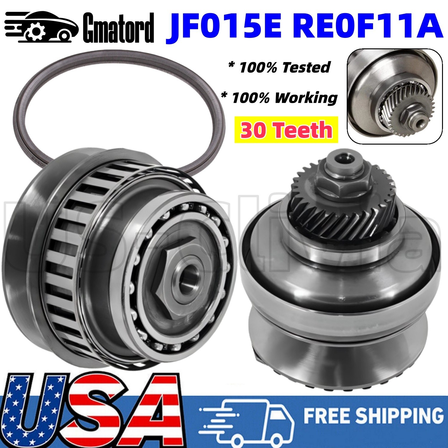 JF015E RE0F11A CVT Transmission Pulley w/ Belt Chain Kit 30T 901068 For Nissan☄️