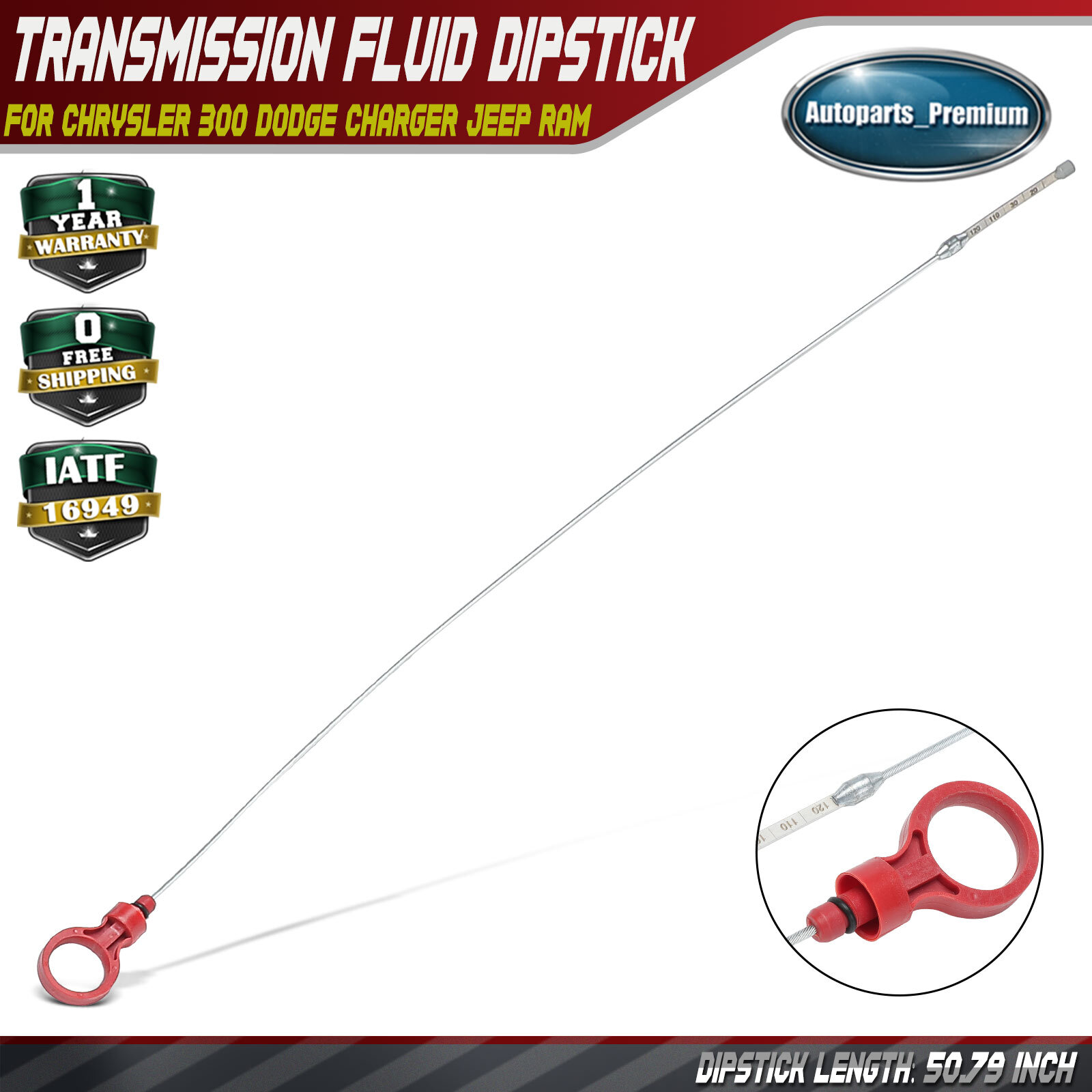 Transmission Fluid Level Dipstick for Chrysler 300 Dodge Grand Caravan Jeep Ram