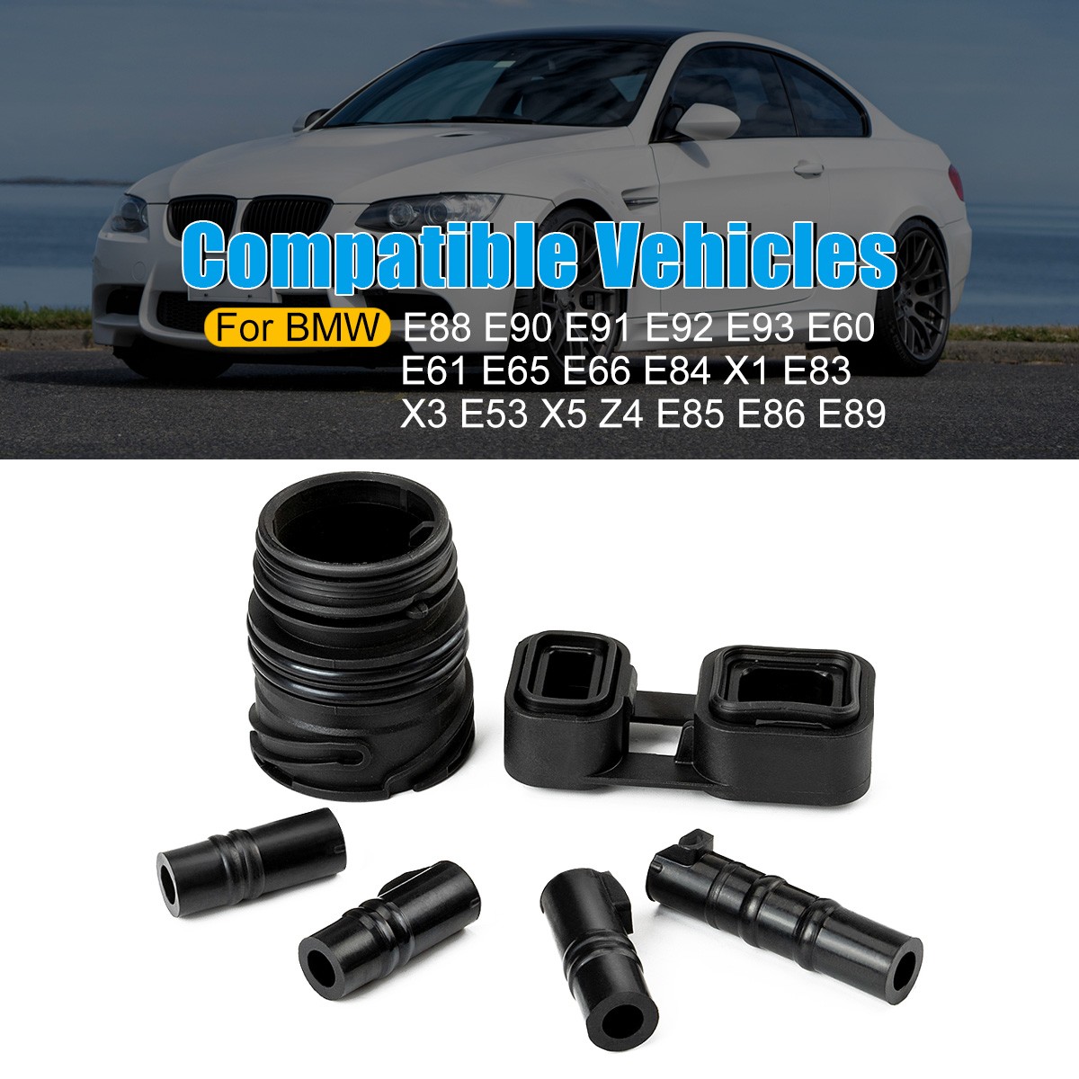 6pcs For BMW Valve Body to case Sleeve Seal kit Mechatronic Kit ZF 6HP19 6HP21