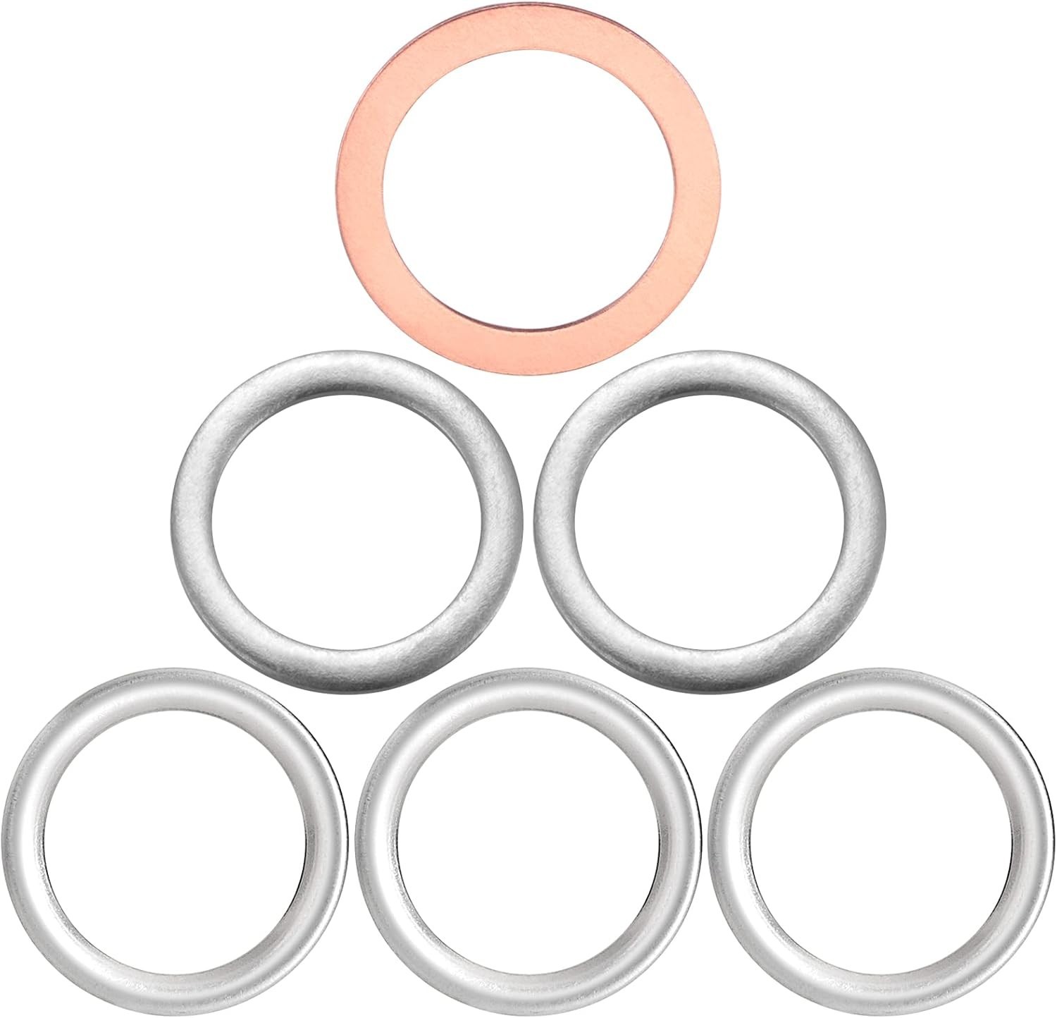 Copper Drain Plug Washers Compatible with Land Cruiser, Tundra – 6 Pack