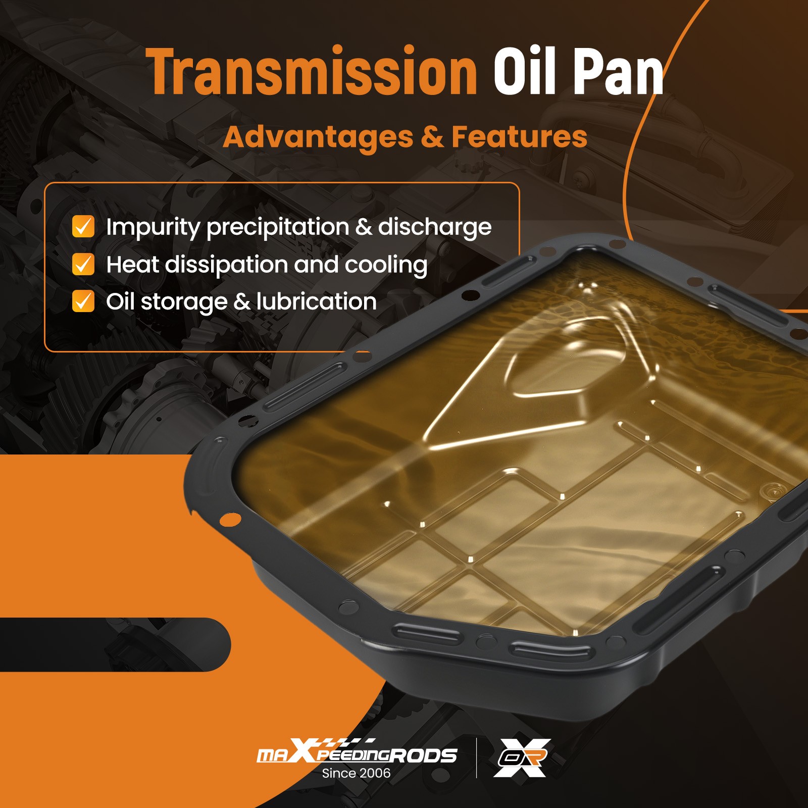 Transmission Oil Pan Kit for Dodge B1500 B2500 1995-1996 4505089