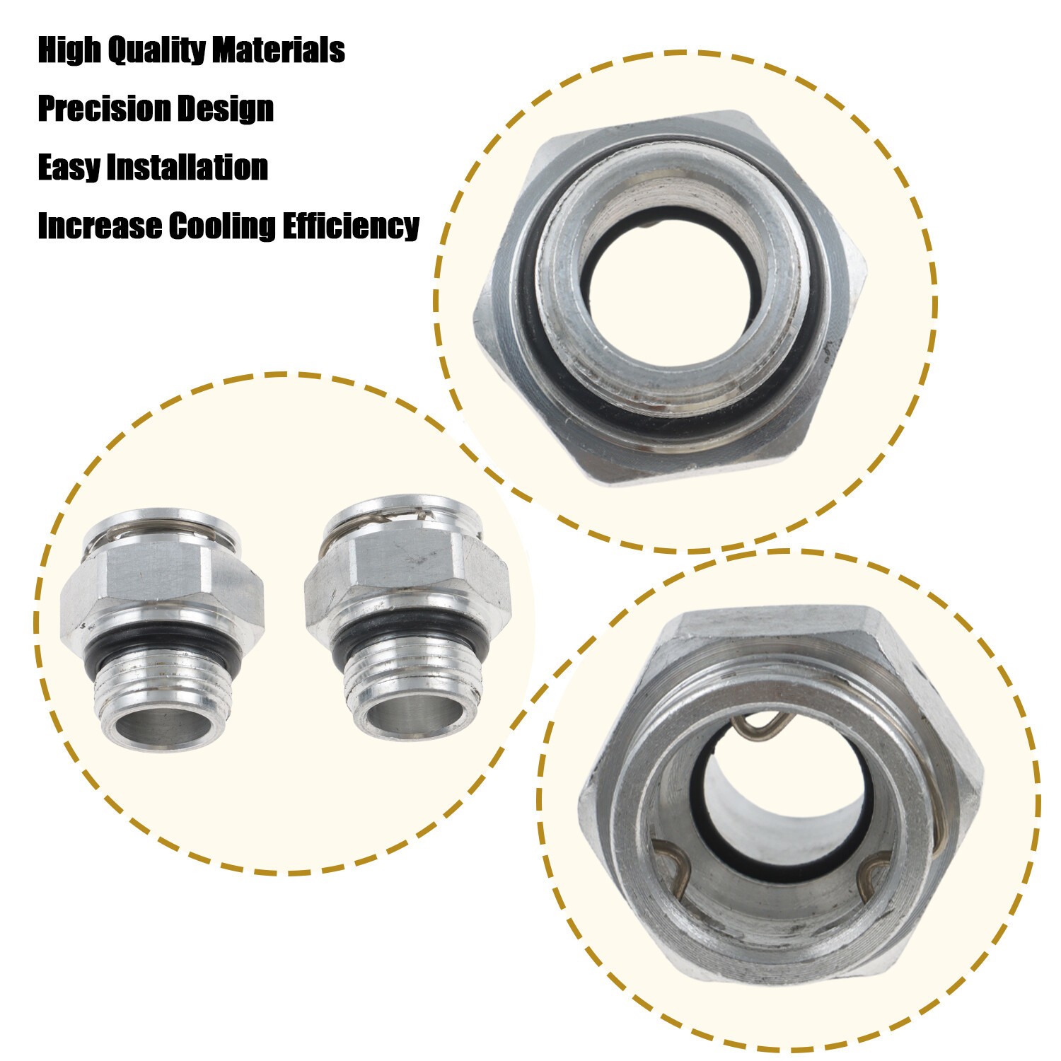 New Transmission Quick Connect Cooler Line Fittings for Chrysler Jeep Dodge Ram