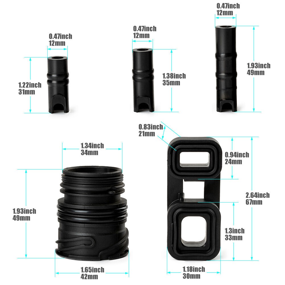 6PCS Transmission Seal Kit Mechatronic Set 24107536339 Fit For BMW 6HP19 6HP21