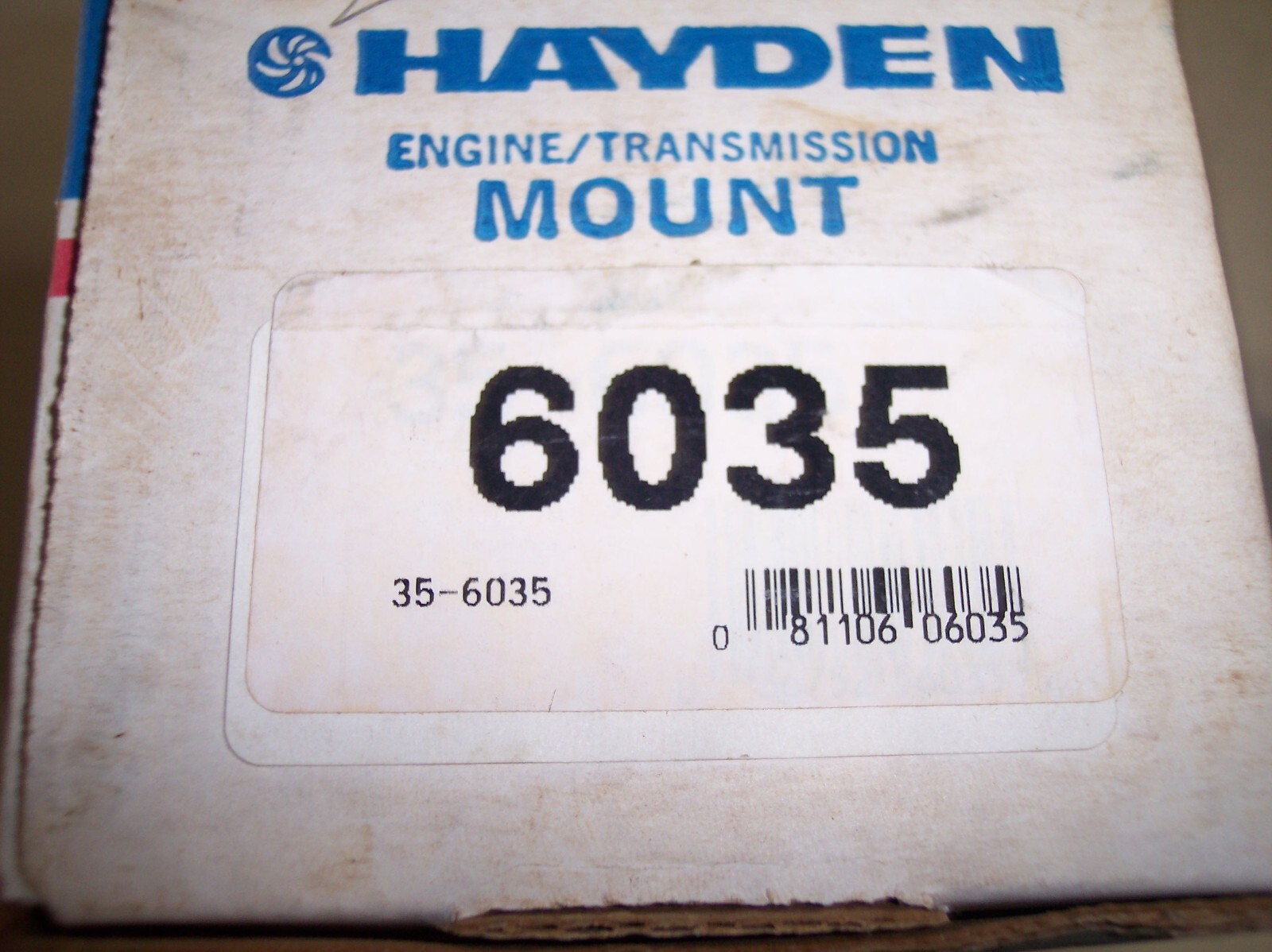 Hayden 6035 Driveshaft Carrier Bearing New Older Stock Black Finish