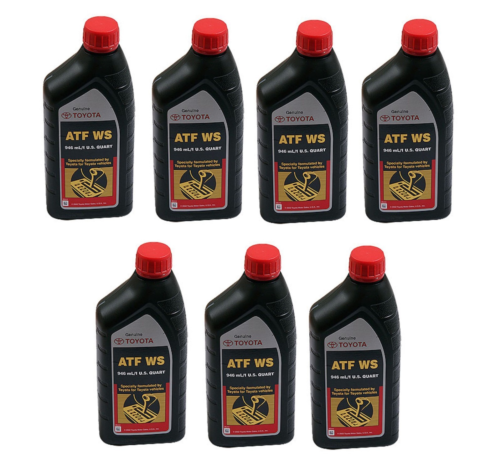 ATF WS Set of 7 Automatic Trans. Oil Fluids Genuine ATFWS for Lexus Scion Toyota