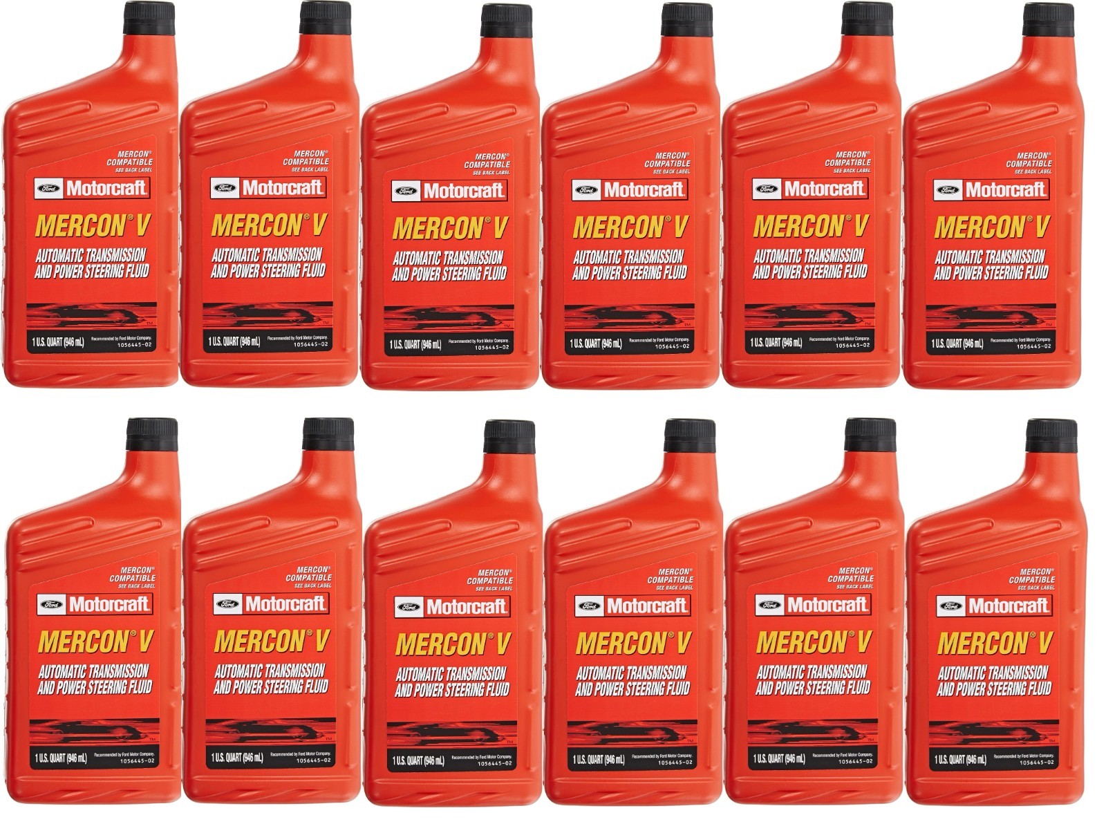 Motorcraft Mercon V Transmission Fluid XT5QMC Case 12 Quarts for Ford Vehicles
