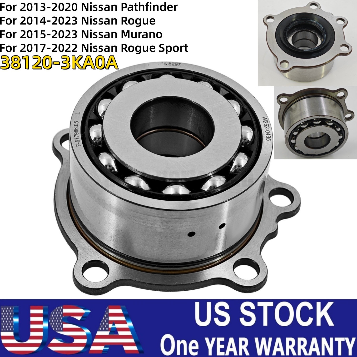 NEW For 2013-2022 Nissan Pathfinder Murano Rogue Pinion Bearing # 38120-3KA0A