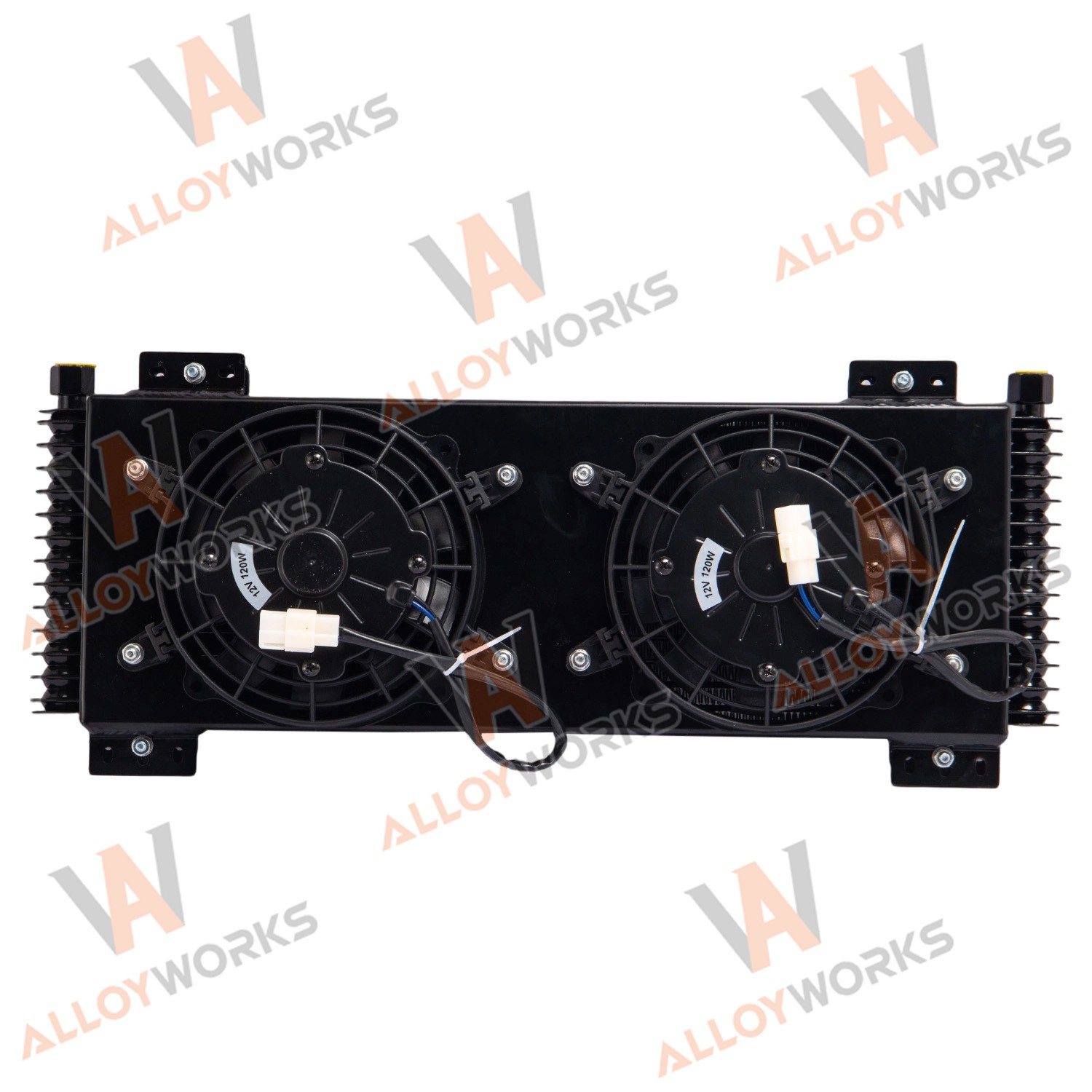 Transmission Oil Cooler+Shroud+6” 120W Fans Kit For GVW Max 40,000 40K LPD47391