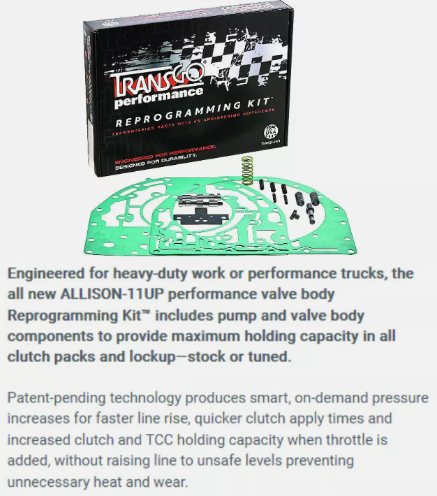 TransGo Transmission Reprogramming Shift Kit Allison 1000-2000 Allison-11UP*