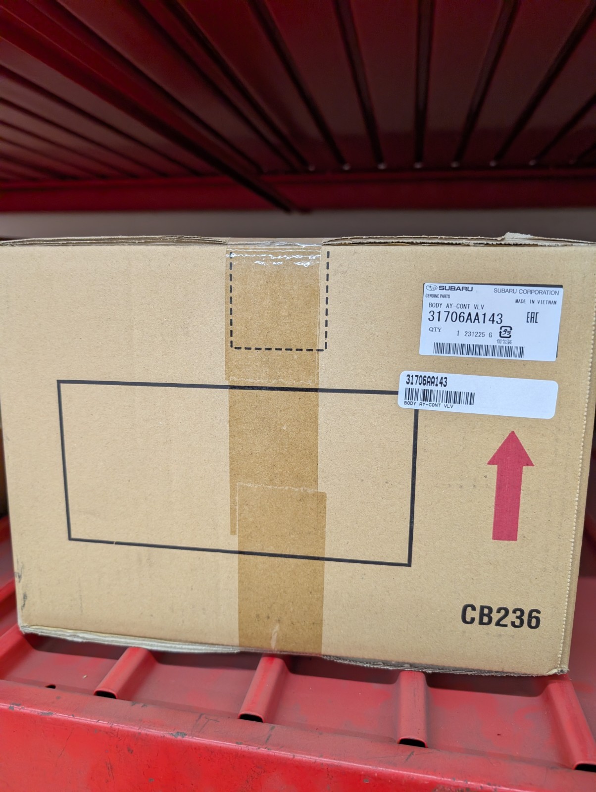 Genuine Subaru Body Ay-Control Vlv 31706AA143