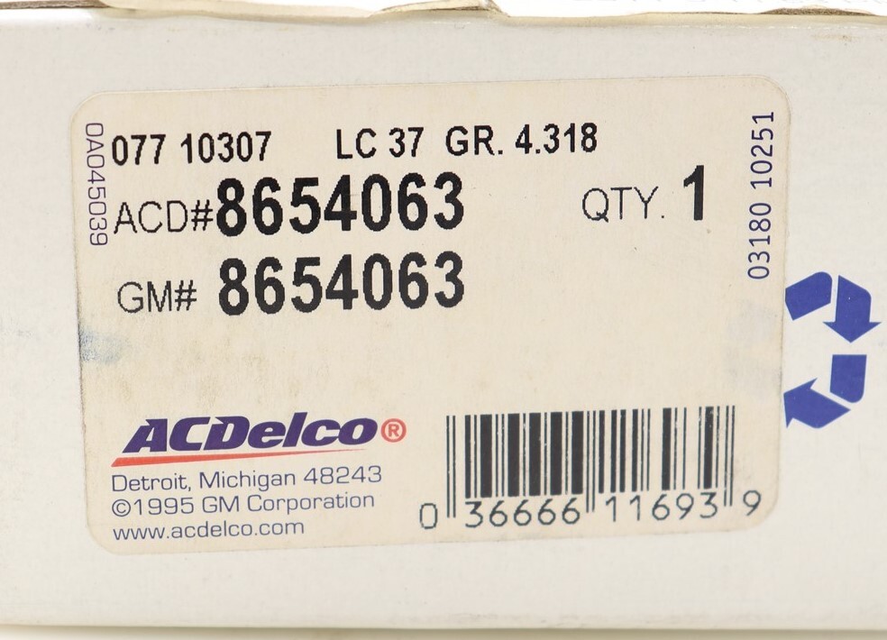 NEW ACDelco Auto Trans Output Shaft Repair Sleeve 8654063 Chevrolet GMC 82-09