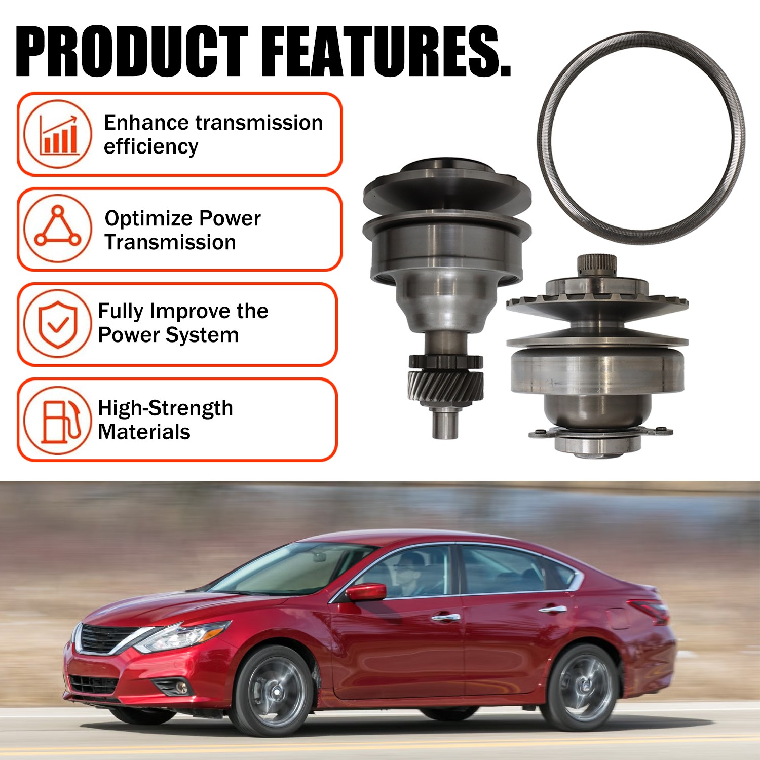 28T RE0F09A JF010E CVT Transmission Pulley Set & Chain Belt for Nissan 3.5L us