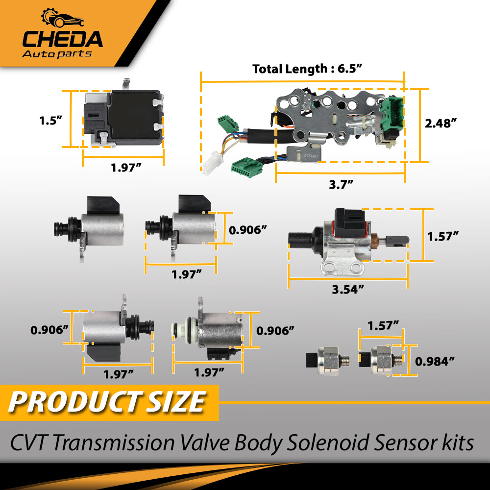 Fit For 2007-2012 Nissan CVT Transmission Valve Body Solenoid Sensor Kit NEW