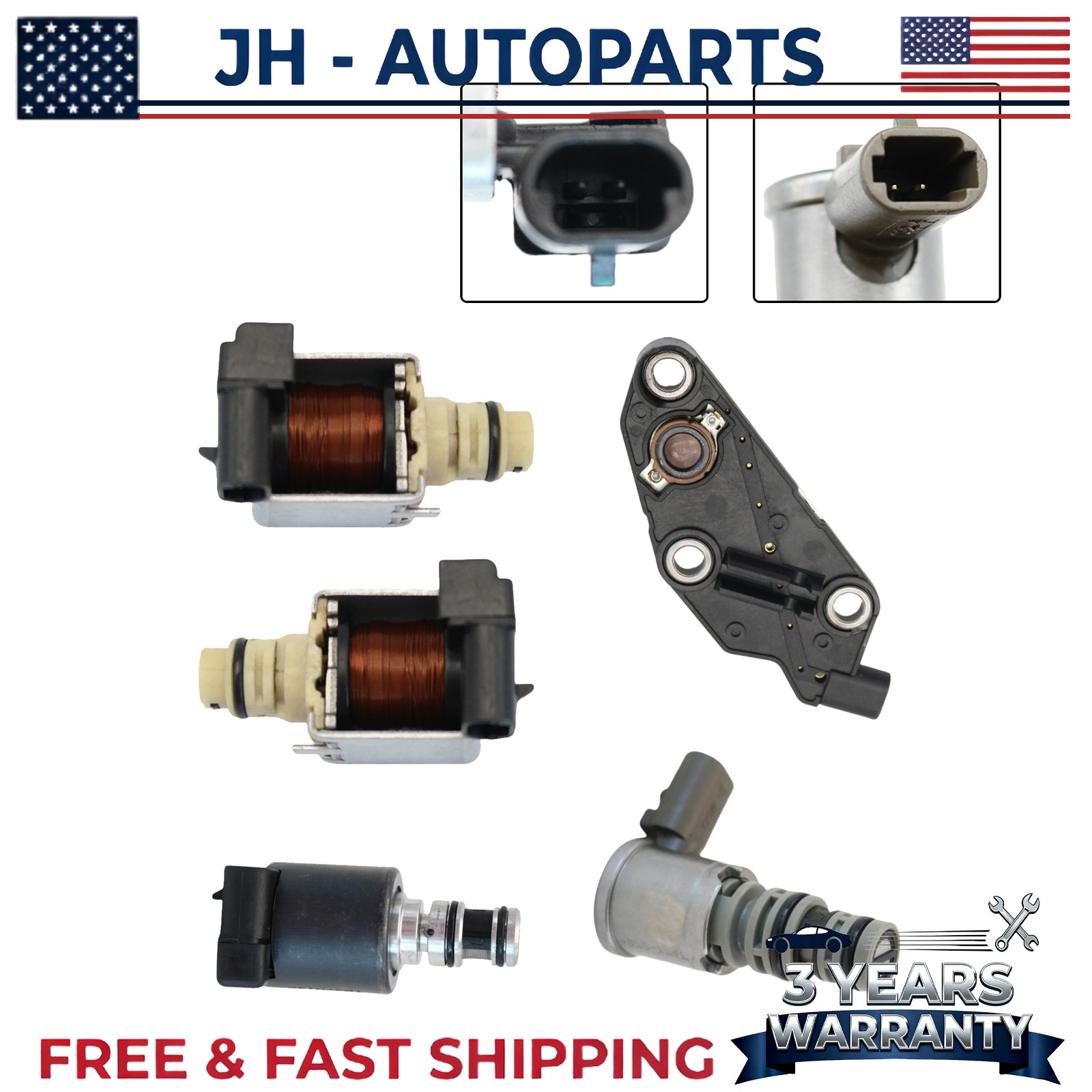 4T65E Fits Chevrolet Impala Buick Lucerne PontiacTransmission Solenoid Kit Set/