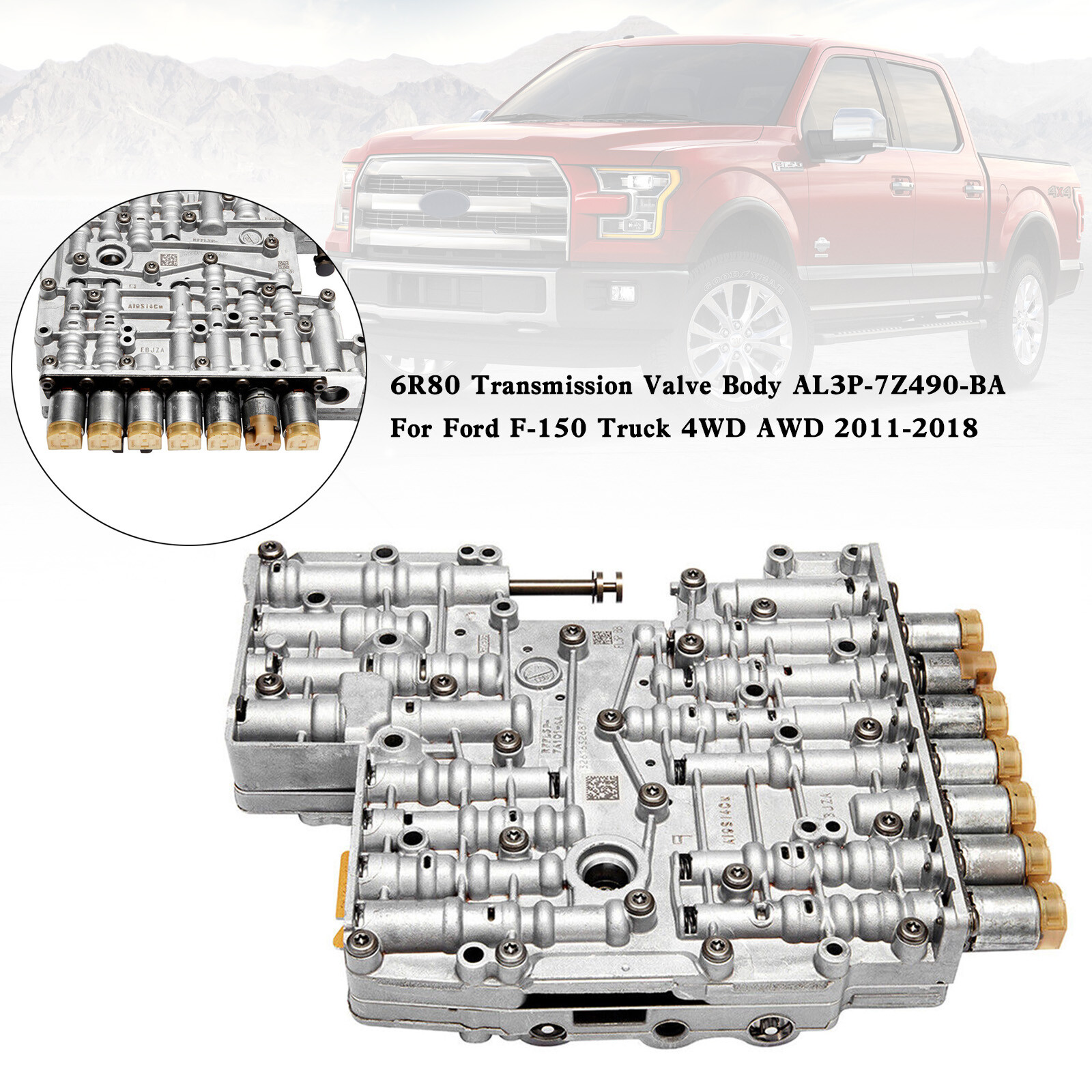 6R80 Transmission Valve Body AL3P-7Z490-BA For Ford F-150 Truck 4WD AWD 11-18 US