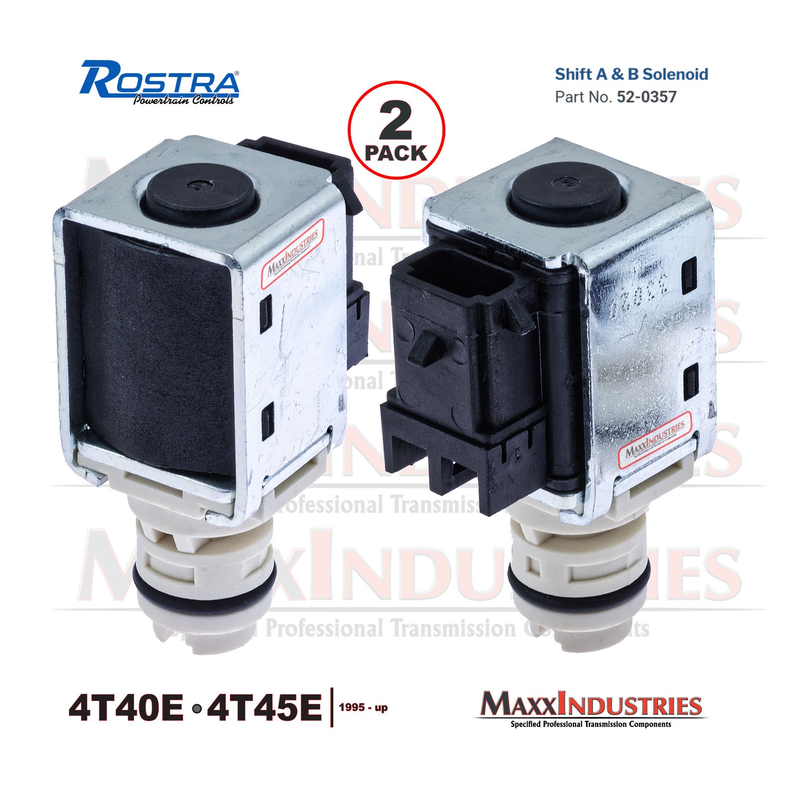 1995-05 4T40E 4T45E Transmission Sift Solenoid Set Rostra 52-0357 (OE 24207236)