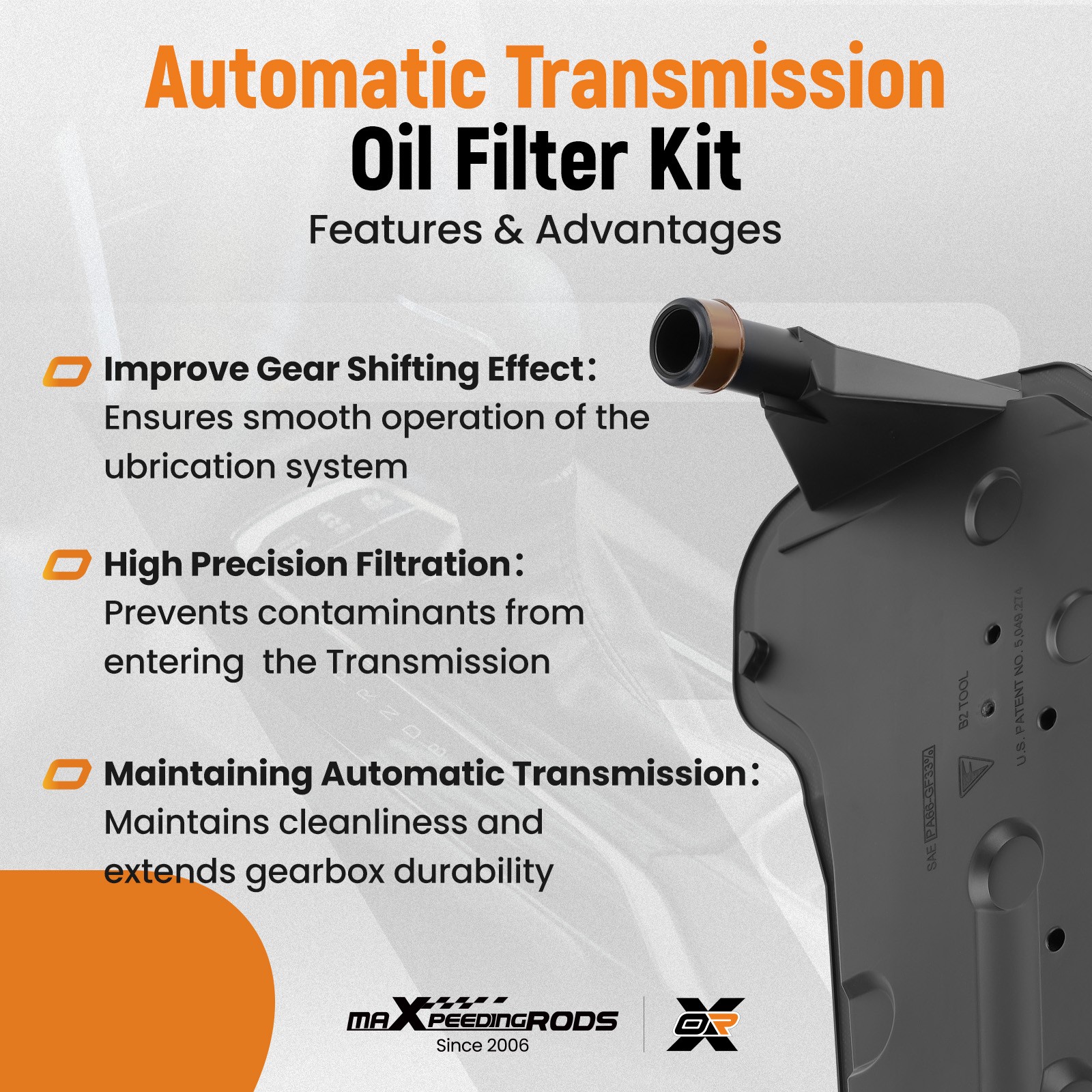 Transmission Filter /Gasket Shift Solenoid Kit A&B For Buick Cadillac Chevrolet