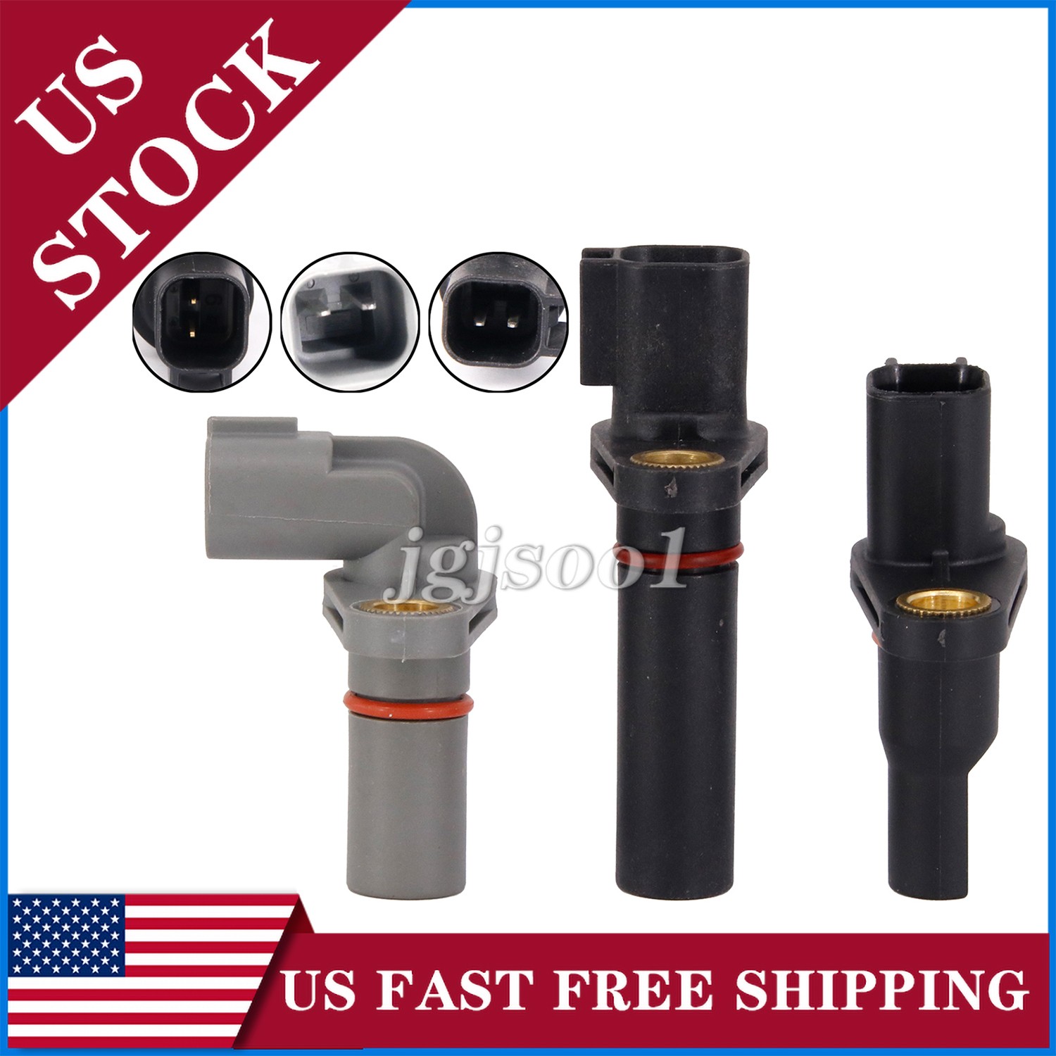 3Pcs Input Output Speed Sensor AE8P7H103AA Fits For Focus Ford Fiesta 1998-2014
