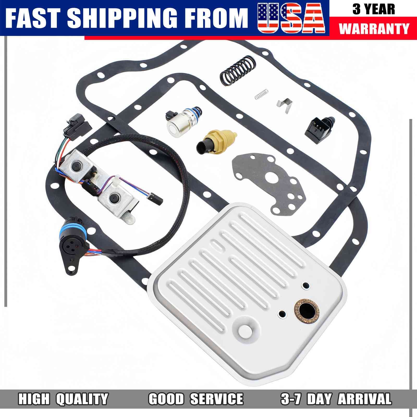 Transmission Solenoid Set Sensor Spring&Filter Kit For 1998-1999 A500 42RE 44RE