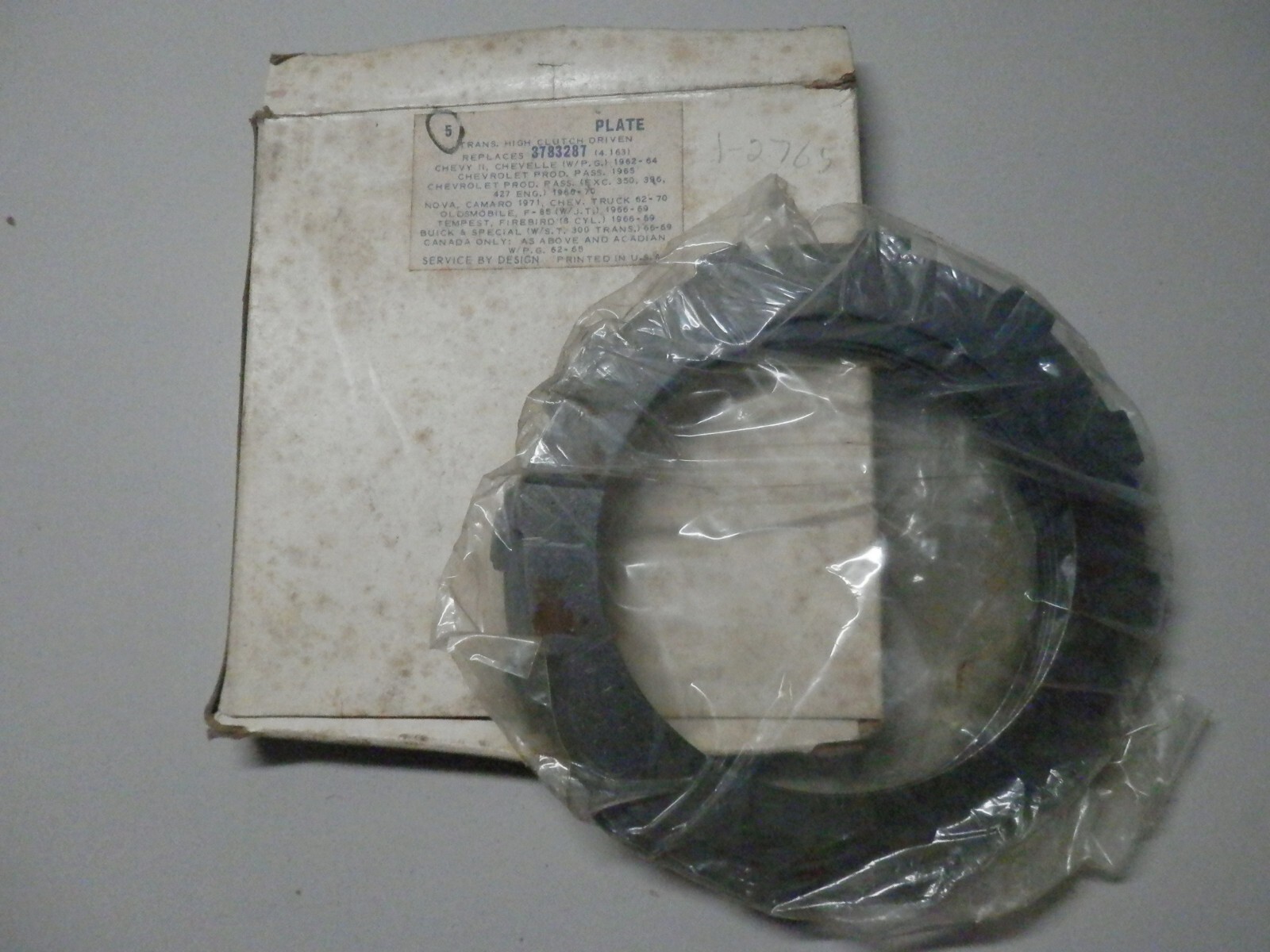 NOS GM Transmission Powerglide clutch plates 3783287 1962-1970 Chevrolet GM