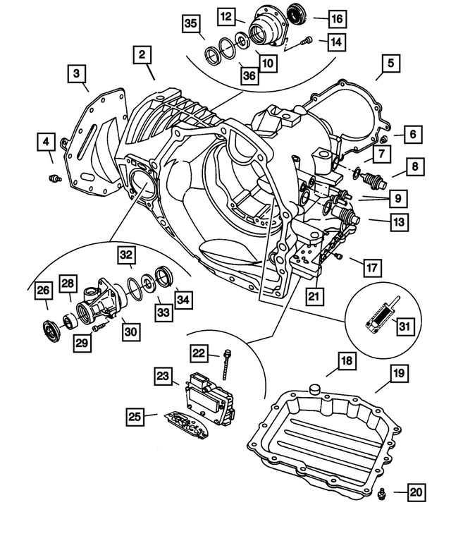 Genuine Mopar 41te Trans-Axle Solenoid Package 5140429AA