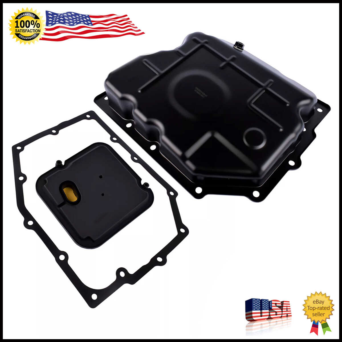 Transmission Oil Pan + Oil Filter +Gasket for Jeep Chrysler Dodge Ram Mitsubishi