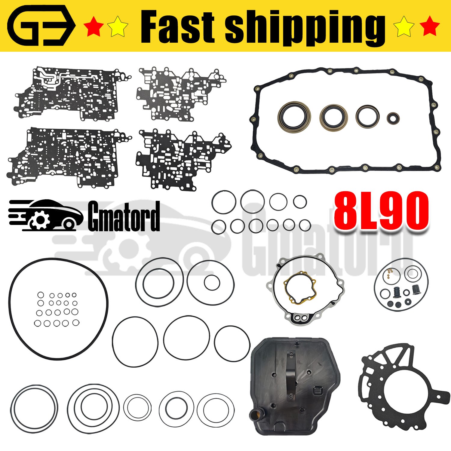 8L90 8L90E Transmission Overhaul Gasket Seals Rebuild Kit for GM Chevy Chevrolet