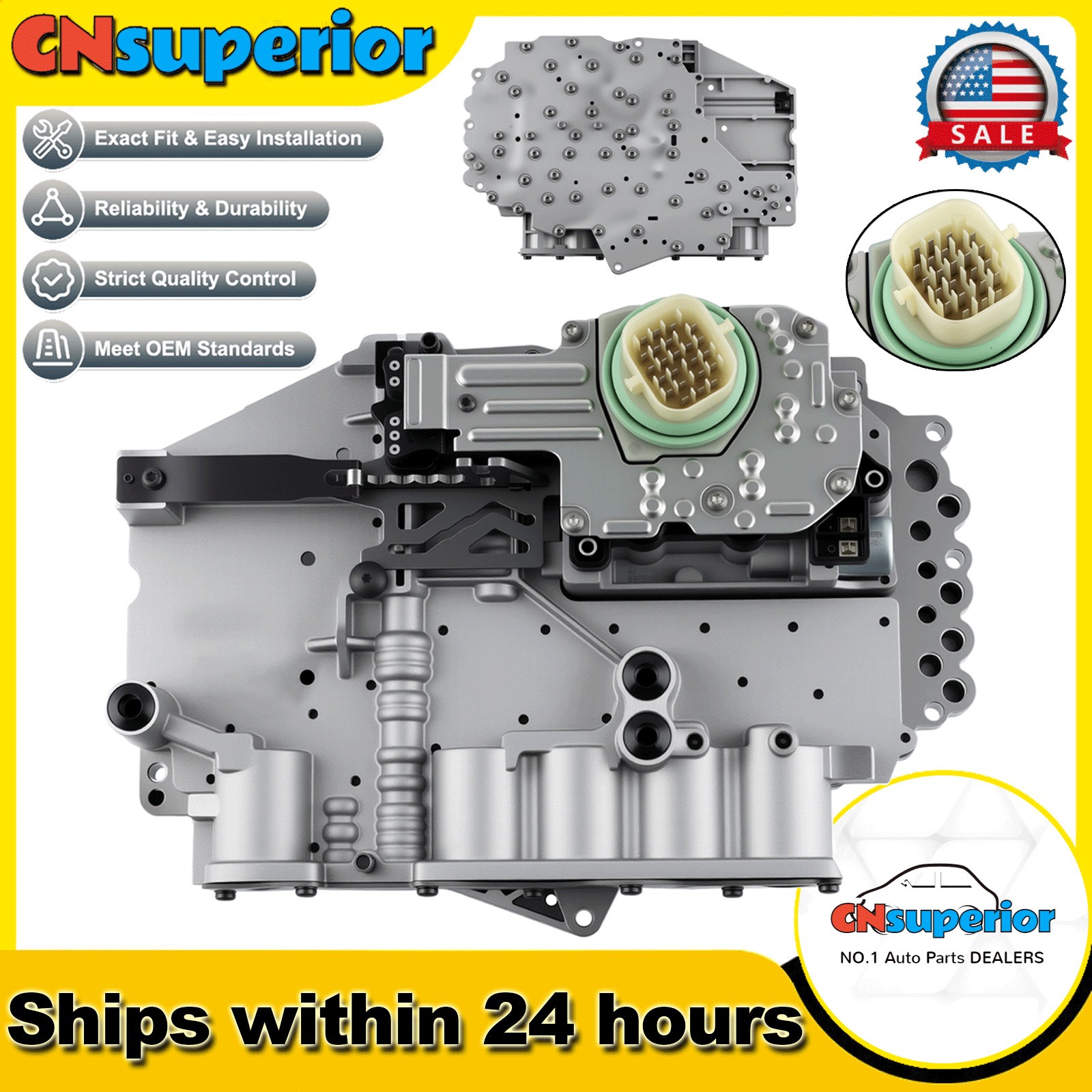 Upgraded 545RFE Transmission Valve Body &Solenoid For Dodge Ram Chrysler Charger