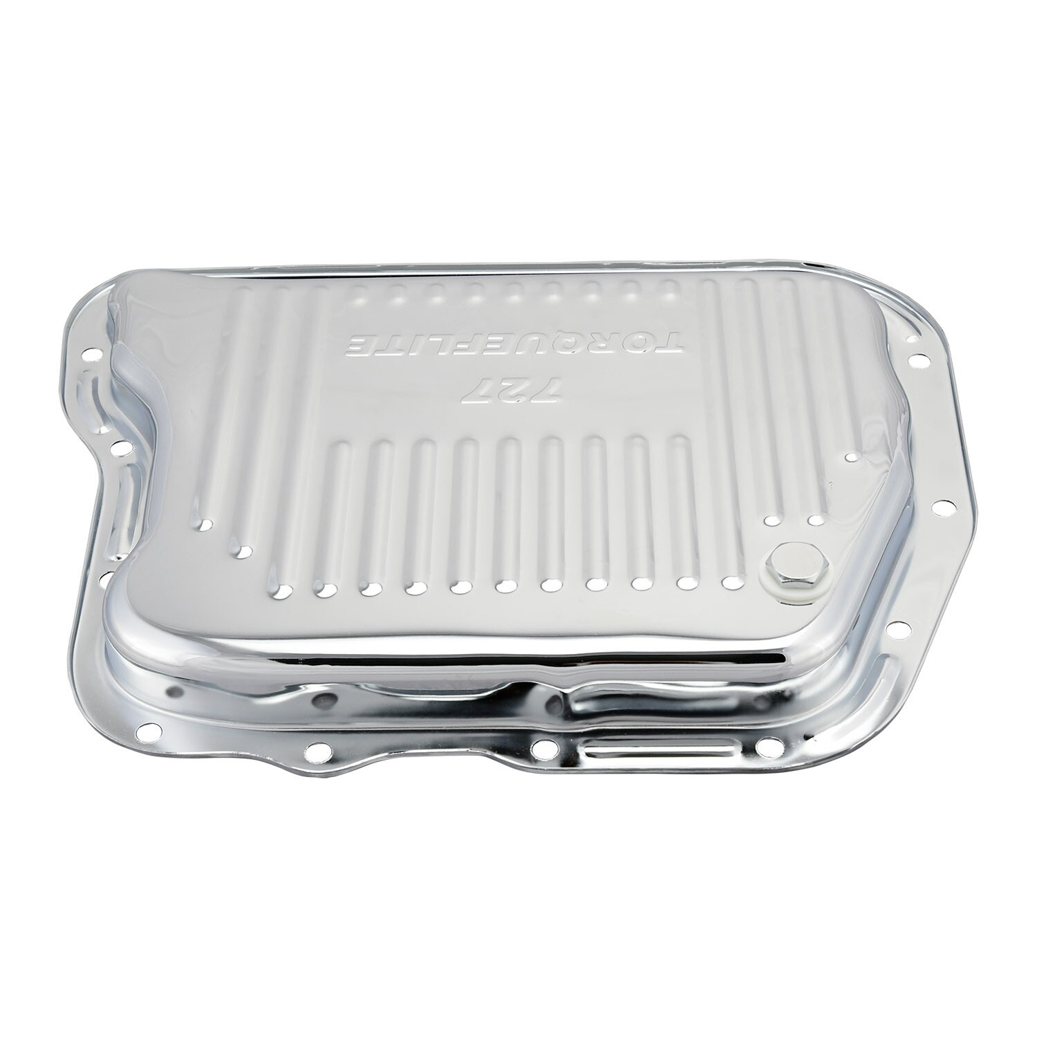 Chrome Steel Transmission Pan Fits Chrysler Dodge Mopar 727 Torqueflite Ribbed
