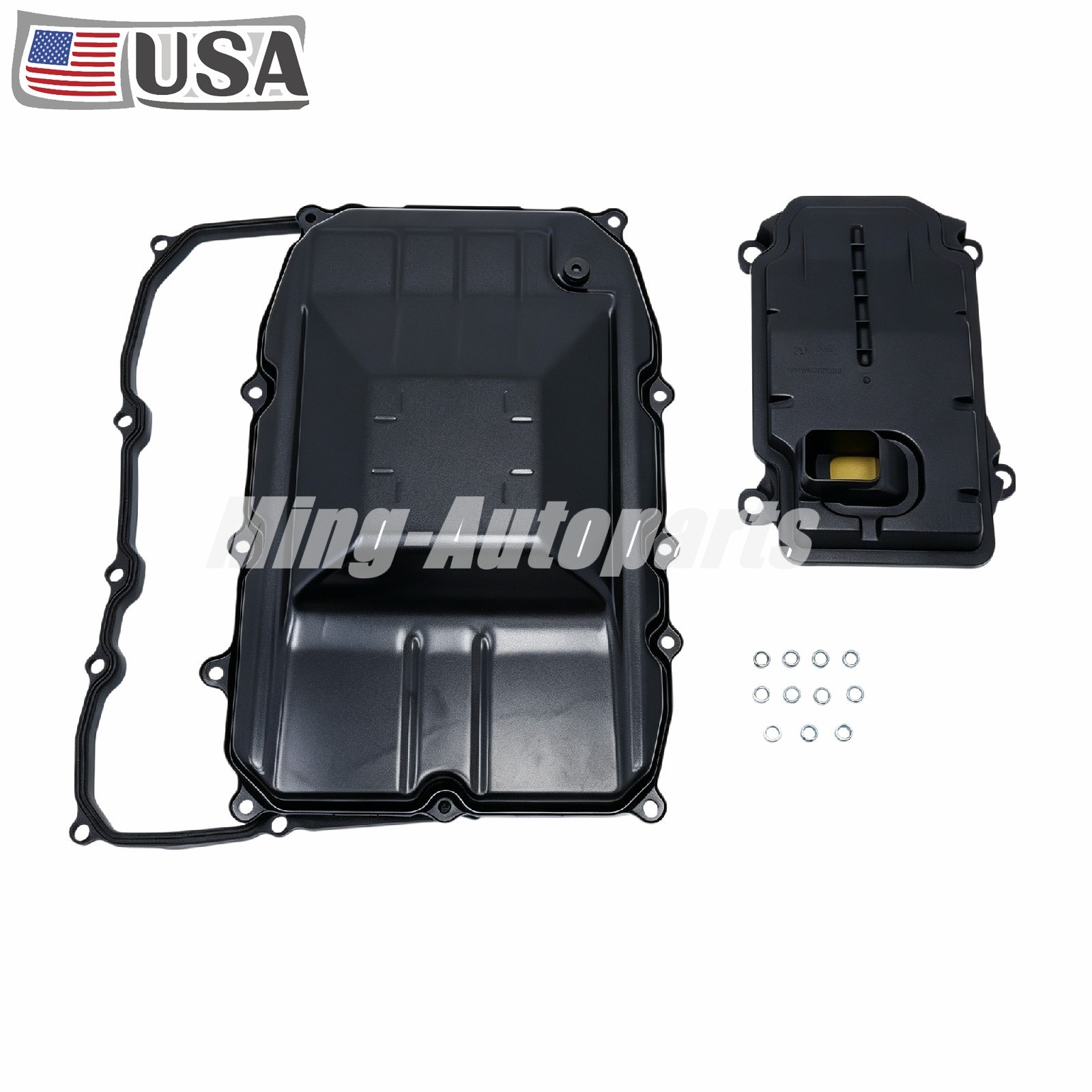 Fit Porsche Cayenne Panamera Audi Q7 Trans Oil Pan W Gasket Filter Kit 0C8321361