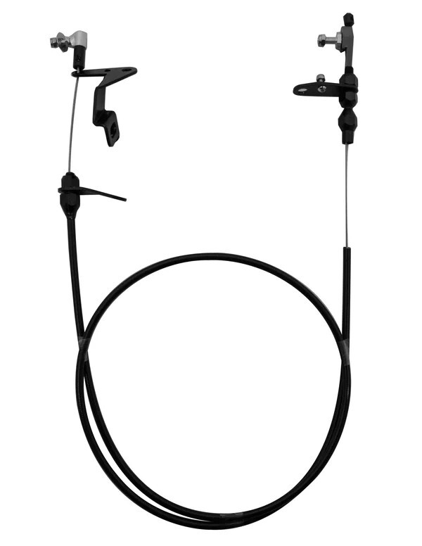 For Chrysler 904 Braided Stainless Steel Transmission Kickdown Cable Kit Black