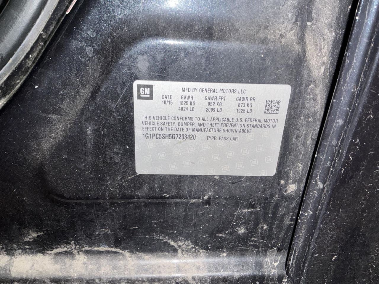 Automatic Transmission VIN P 4th Digit Limited 1.8L Fits 11-16 CRUZE 906379