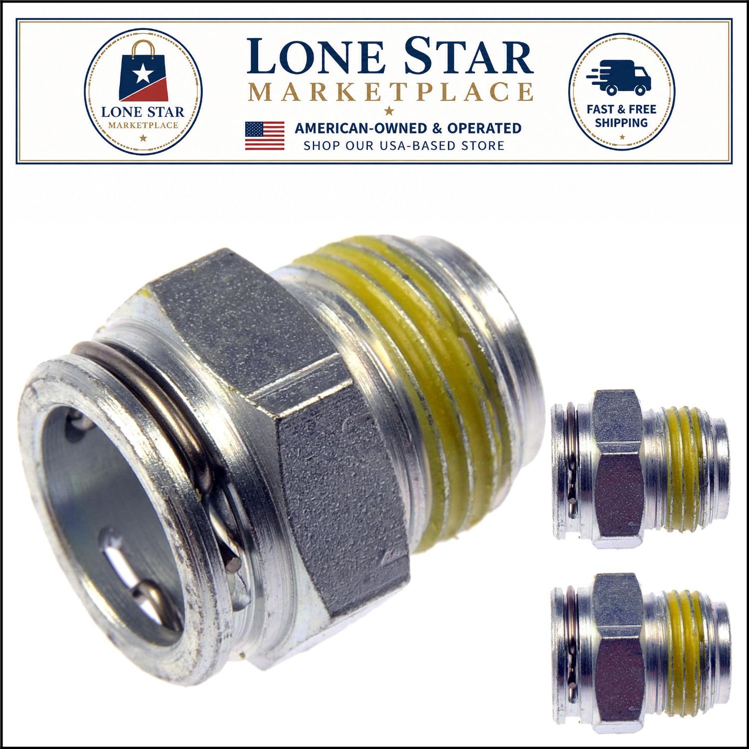 Transmission Line Connector 800-605, 3/8 Tube x 5/8-18, Quality Replacement Part