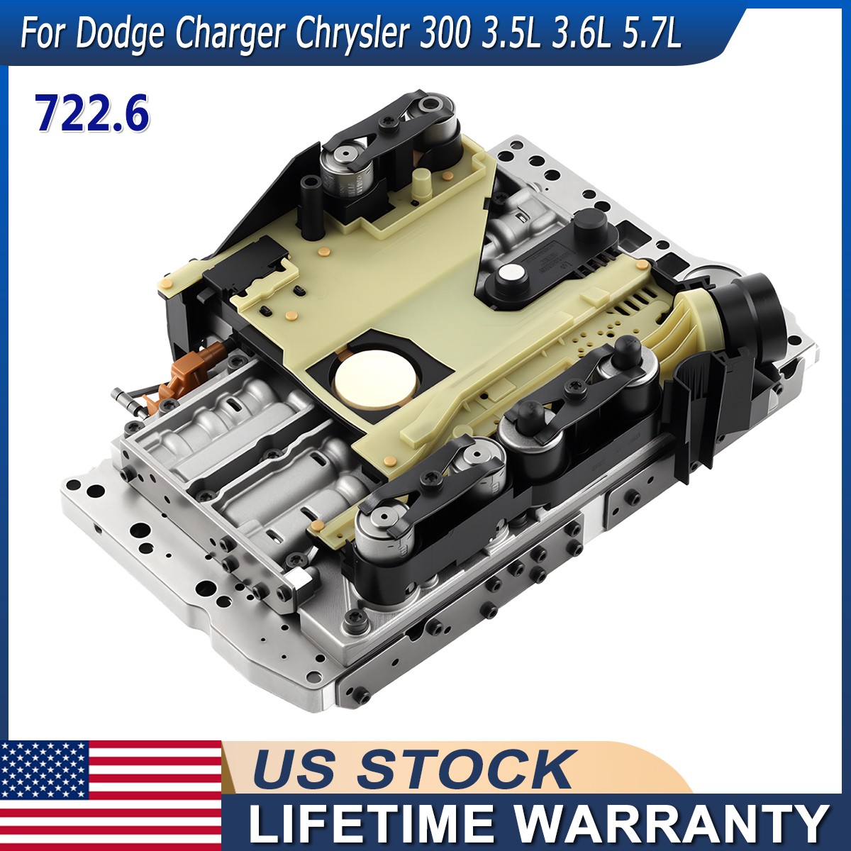 Transmission Valve Body w/ Conductor Plate For Dodge Charger Chrysler 300 722.6