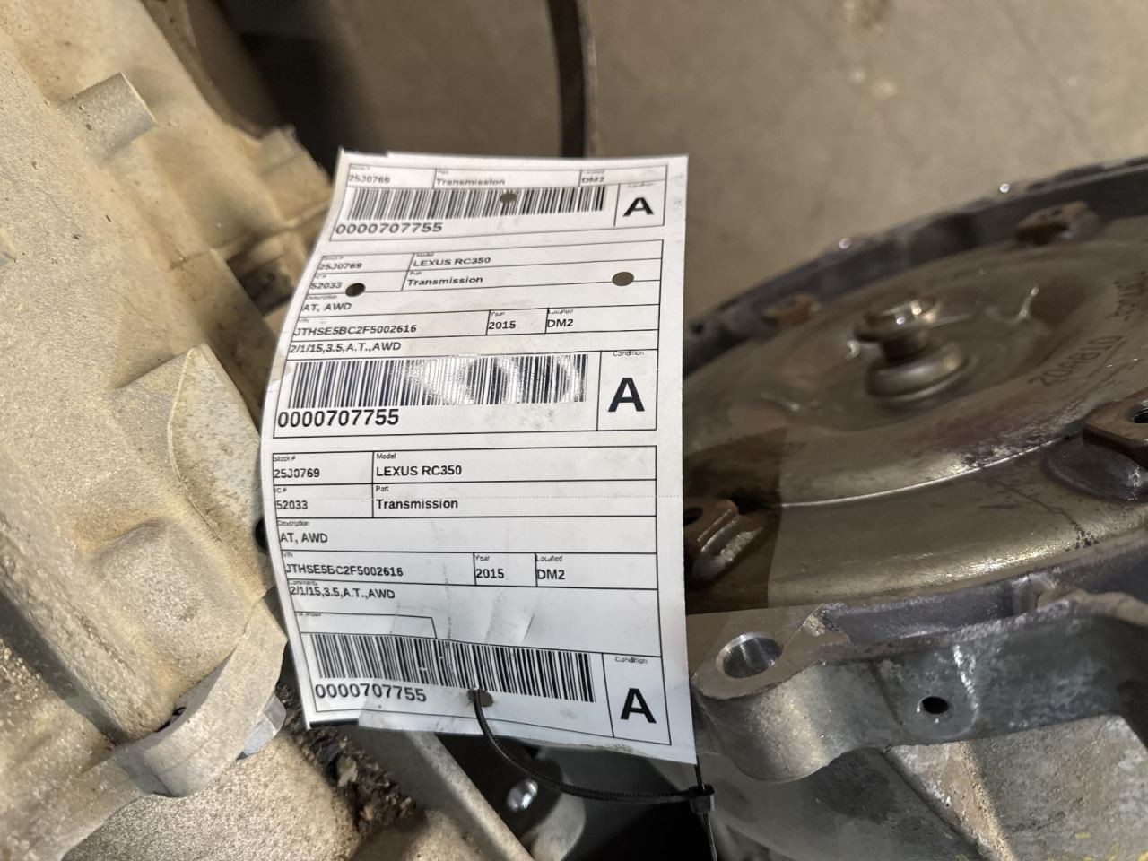 Automatic Transmission AWD Fits 12-20 LEXUS IS350 2048372