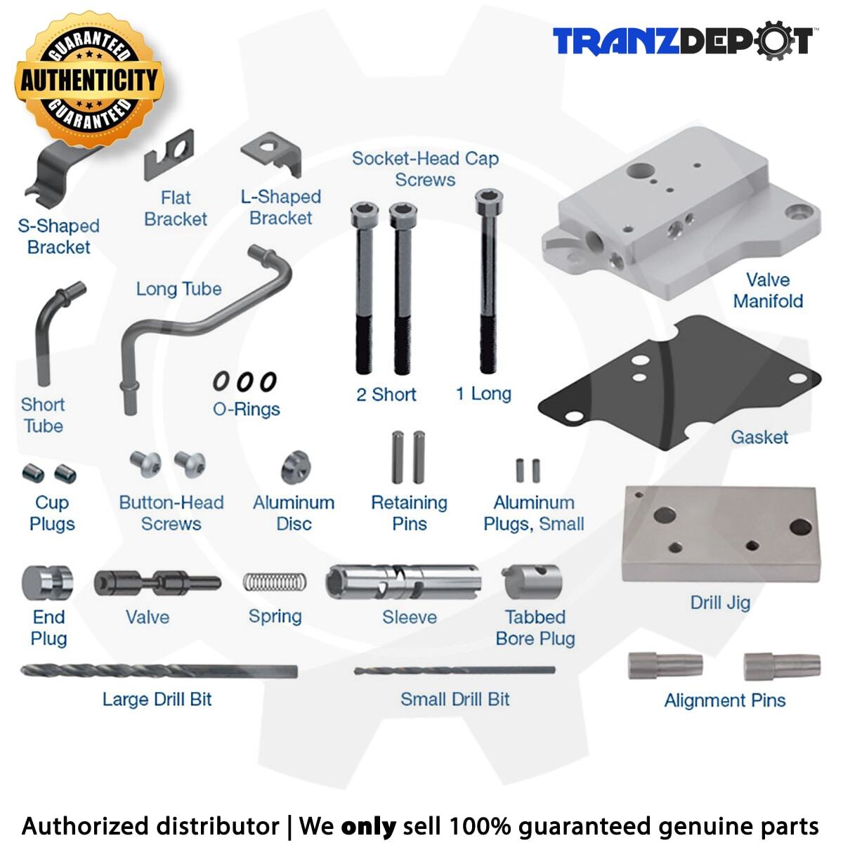 Sonnax 4L80E Smart-Tech Overrun Clutch Valve Kit (#34200-40K)